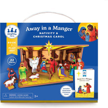 Load image into Gallery viewer, Away in a Manger Nativity Book and Playset